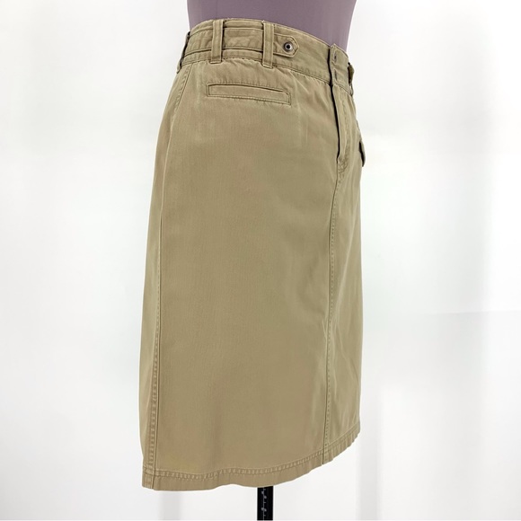 Columbia XCO Khaki Cotton Cargo Style Mini Pencil Skirt, 8 - Picture 10 of 16